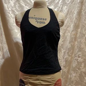 Suit material halter top